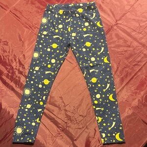 Cat & Jack Celestial Leggings - Blue and Yellow
